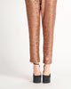 Straight Hem Sequin Jogger in Rust Brown/Sequin Brown - thumbnail