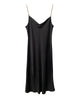 The Chain Strap Cabaret Slip Dress - Black - thumbnail