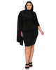 Dahlia Sash Cape Dress - thumbnail