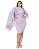 Dahlia Sash Cape Dress - thumbnail