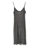 The Crystal Stone Mesh Dress- Hematite - thumbnail