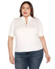 Plus Size Ribbed Zip Mock Neck Sweater - thumbnail