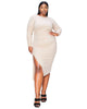 Bianca Open Back Slit Dress - thumbnail