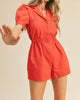 Have A Little Fun Romper In Red - thumbnail