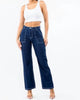 Plus Size High Waist Wide Leg Carpenter Pants In Blue - thumbnail