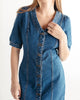 Claudette Jean Dress In Blue - thumbnail