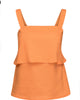 Orange Linen Layered Tank - thumbnail