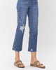 Ankle Straight Jean In Medium Wash - thumbnail