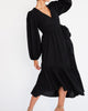 Adele Dress In Black Georgette - thumbnail