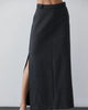 Cecy Wool Blend Maxi Skirt In Charcoal - thumbnail