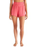 Dawn Smocked Rib Short In Watermelon - thumbnail