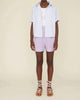Caysen Shorts In Plum Stripe - thumbnail