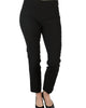 Classic Pull On Ankle Pant In Black - thumbnail