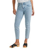 Cecilia Mid Rise Skinny Jean In Bleached-Stripe - thumbnail