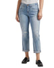 Carter Mid Rise Girlfriend Jean In Calm Blue - thumbnail