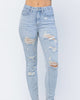 Controlled Chaos Tummy Control Jeans In Light Wash - thumbnail