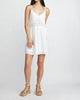 Donna Waist Tie Dress In White Santorini - thumbnail