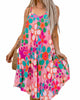 Cheery 70'S Floral Flowy Dress In Pink - thumbnail
