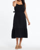 Cotton Gauze Dress In Black - thumbnail