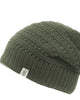 Boho Slouch Beanie In Olive - thumbnail