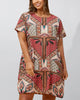 Lucia Dress Straight Loose Style Boho Print - thumbnail