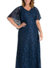 Celestial Cape Sleeve Gown - thumbnail