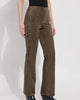 Elysse Suede Pant In Green Smoke - thumbnail