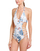 Fire Tripp Strappy Halter One Piece In Birds Of Paradise - thumbnail