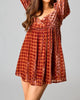 Fallon Babydoll Mini Dress In Butternut - thumbnail