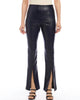 Front Slit Pants In Navy - thumbnail