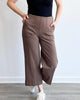 Fraces Wide Leg Crop Pant In Cold Chestnut - thumbnail
