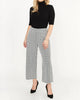 Houndstooth Wide Leg Pant In Black/Off White - thumbnail
