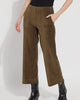 Kristina Cord Wide Leg In Green Smoke - thumbnail