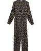 Mara Lipstick Print Jumpsuit In Black - thumbnail