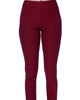 High Waisted Leggings In Wine - thumbnail
