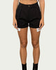 Jane Exposed-Pocket Cotton-Twill Shorts In Black - thumbnail