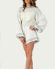 Hygea Striped Knitted Shorts In Sage - thumbnail