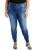 High Rise Valentina Skinny Jean - Plus In Lapiz Blue - thumbnail
