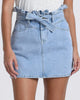 Paper Bag Denim Skirt In Denim - thumbnail