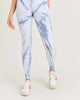Ocean Vortex-Patterned Legging In Blue Tie Dye - thumbnail