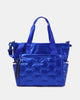 Puffer Tote Bag In Strong Blue - thumbnail
