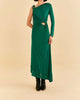 One Shoulder Midi Dress In Emerald - thumbnail