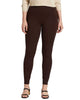 Ricki Mid Rise Legging In Brown - thumbnail