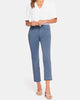 Sheri Slim Ankle Jeans With Frayed Hems In Blue Stone - thumbnail