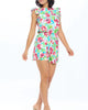 Ruffle Cap Sleeve Romper Eleanor In Mint - thumbnail