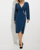Shimmer Detail Wrap Dress In 224046 - thumbnail