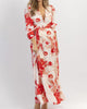 Ritzy Floral Maxi Dress In Red - thumbnail