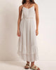 Rose Maxi Dress In White - thumbnail