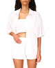 Terrycloth Vacay Shorts In White - thumbnail