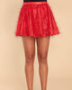 Tinsel Skort In Red - thumbnail